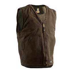 Washed V-Neck Mens Vest Bark - Item # 41088C
