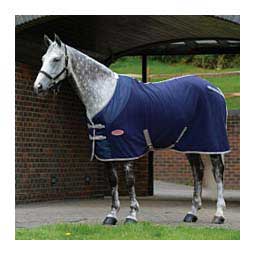 Anti-Static Fleece Horse Cooler Navy/Silver/Red - Item # 41158
