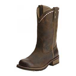 Unbridled Roper 10" Cowgirl Boots Distressed Brown - Item # 41195