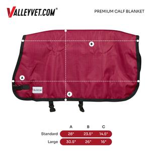 Premium Calf Blanket Burgundy 24 in - Item # 41256