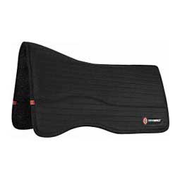 T3 Matrix Performance Horse Felt-Lined Saddle Pad with Ortho-Impact Protection Inserts Black - Item # 41268