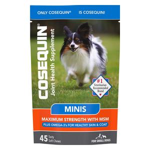 Cosequin Minis Maximum Strength Joint Health Supplement with MSM for Dogs 45 ct - Item # 41385