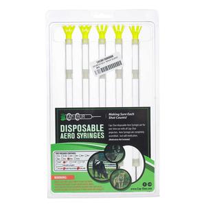Cap-Chur Disposable Aero Syringes with Grit Blasted Collared Needles 10 cc x 1 in (5 ct) - Item # 41519