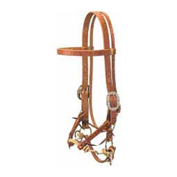 Justin Dunn Bitless Horse Bridle Hermann Oak Russet - Item # 41549