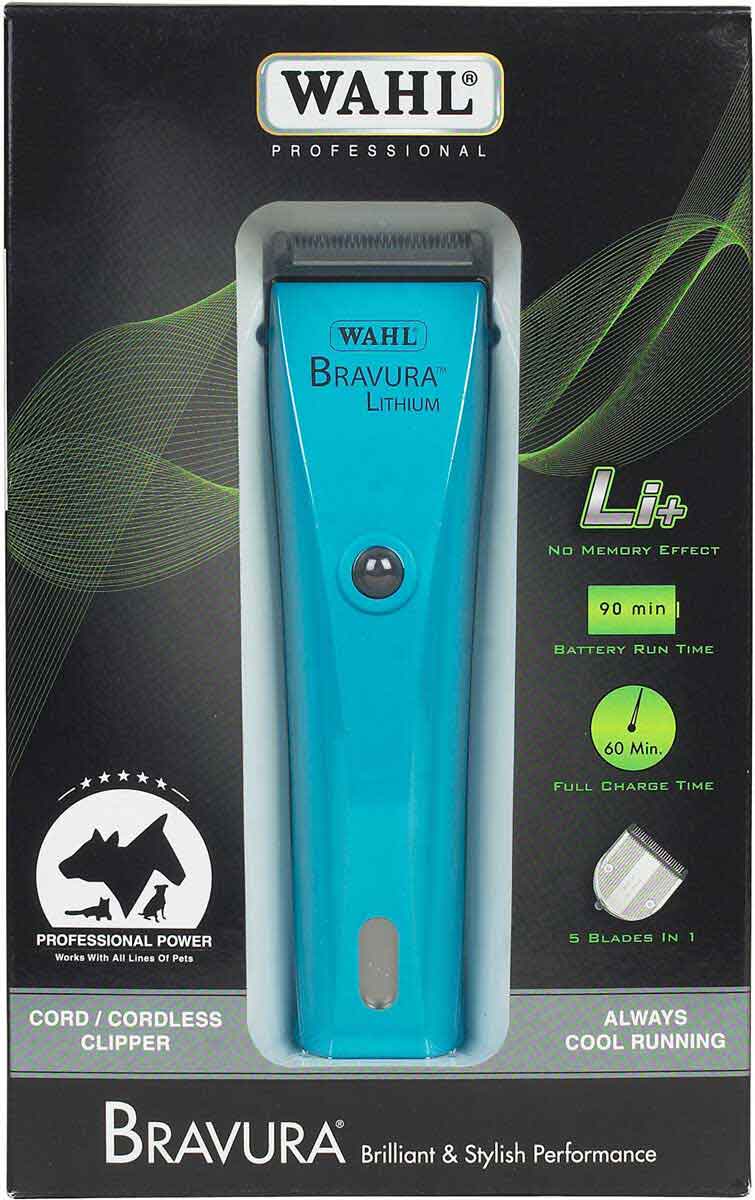 Bravura Lithium Ion Clipper Wahl Trimmers Light Clippers Grooming Farm