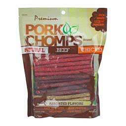 Premium Pork Chomps Assorted Munchy Sticks Dog Treat Chews 50 ct - Item # 41592