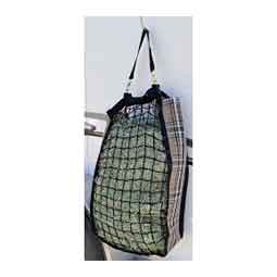 Slow Feed Hay Bag Black Plaid - Item # 41665