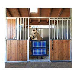 Horse Stall Door Guard Kentucky Blue Plaid - Item # 41668