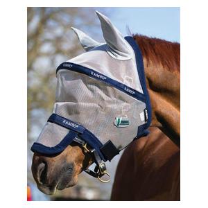 Rambo Horse Fly Mask Silver/Navy - Item # 41681