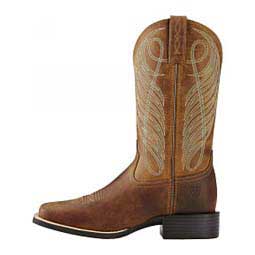 Round Up Wide Square Toe 11-in Cowgirl Boots Powder Brown - Item # 41762