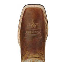 Round Up Wide Square Toe 11-in Cowgirl Boots Powder Brown - Item # 41762