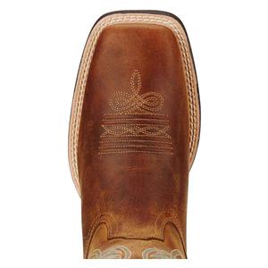 Round Up Wide Square Toe 11-in Cowgirl Boots Powder Brown - Item # 41762