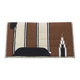 Navajo Top Felt Bottom Horse Saddle Pad Brown - Item # 41945