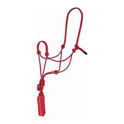 Economy Rope Halter w/Lead Red - Item # 41974