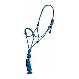 Economy Rope Halter w/Lead Blue/White - Item # 41974
