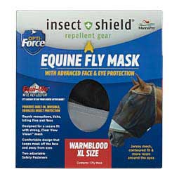 Insect Shield Opti-Force Equine Fly Mask Warmblood - Item # 41994