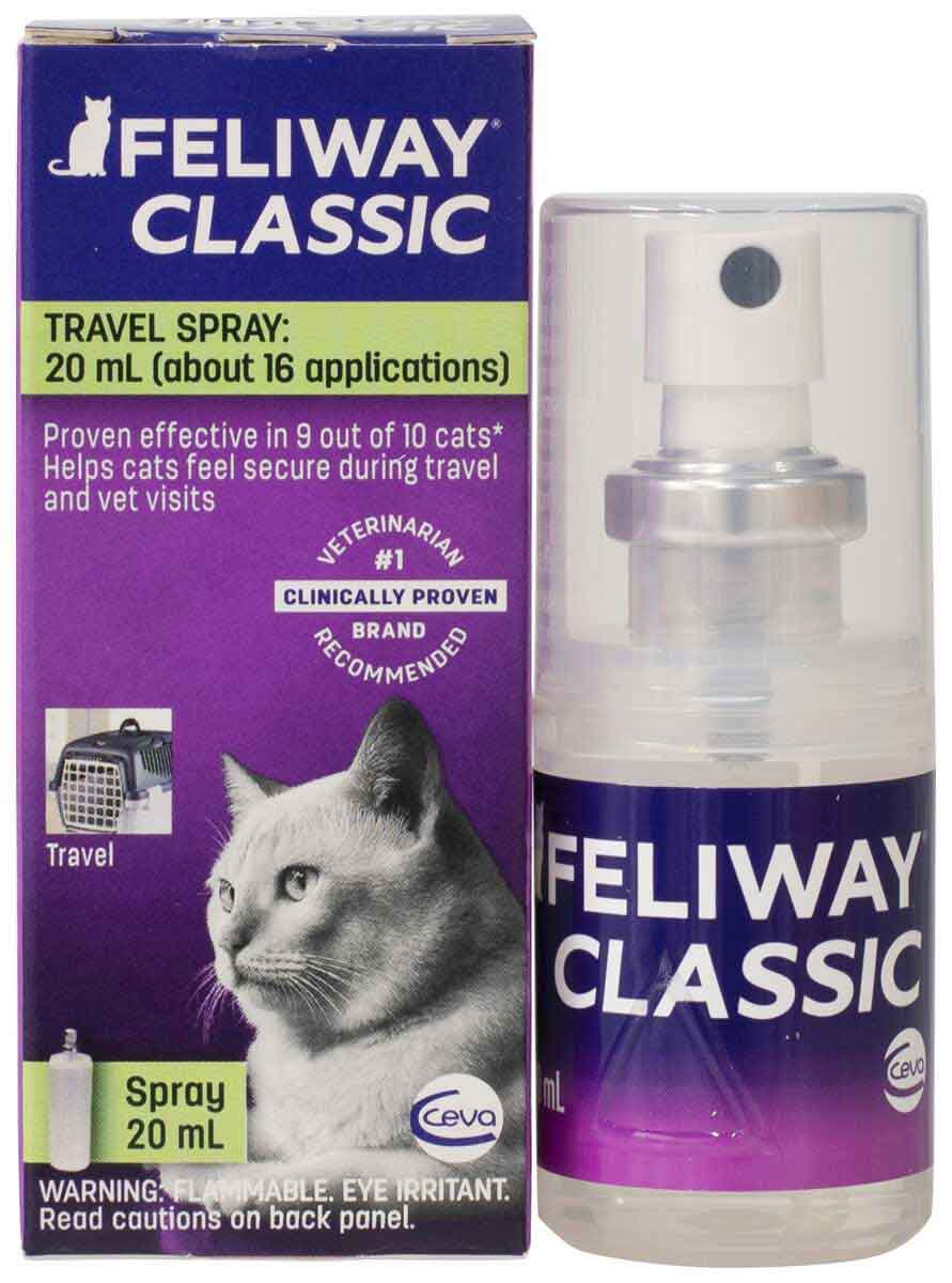 Feliway Classic Travel Spray for Cats Ceva Animal Health Calming