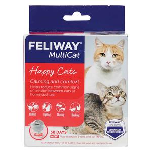 Feliway MultiCat Plug-In Diffuser and Refill 48 ml - Item # 42035