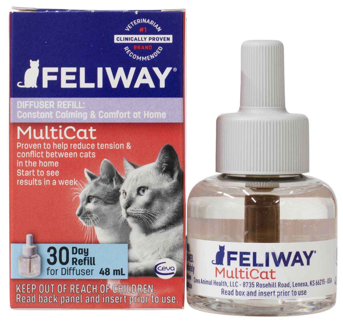 Feliway MultiCat Diffuser Refill Ceva Animal Health Calming Agents