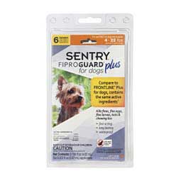 Sentry FiproGuard Plus Dog Flea & Tick Spot-On 6 doses (4-22 lbs) - Item # 42164