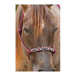 Beaded Rope Halter Burgundy - Item # 42176