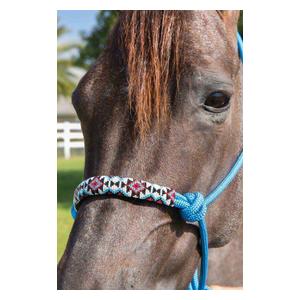 Beaded Rope Halter with 10-ft Matching Lead Turquoise - Item # 42176