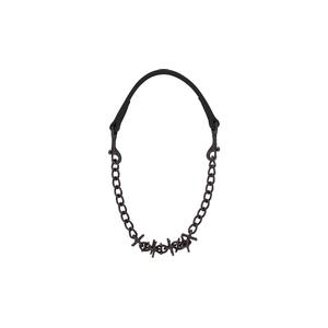 Brahma Webb Pronged Chain Goat Collar Black - Item # 42199