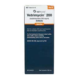 Vetrimycin 200 for Cattle & Swine 500 ml - Item # 42221