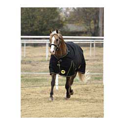 Medium Weight Turnout Horse Blanket Black/Tan - Item # 42322
