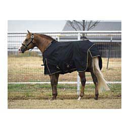 Medium Weight Turnout Horse Blanket Black/Tan - Item # 42322