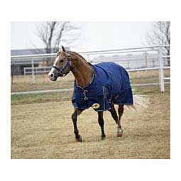 Medium Weight Turnout Horse Blanket Navy/Tan - Item # 42322