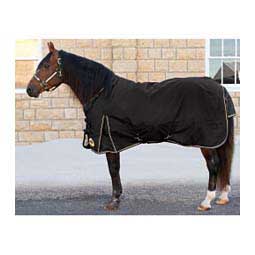 Light Weight Turnout Horse Blanket Black/Tan - Item # 42323