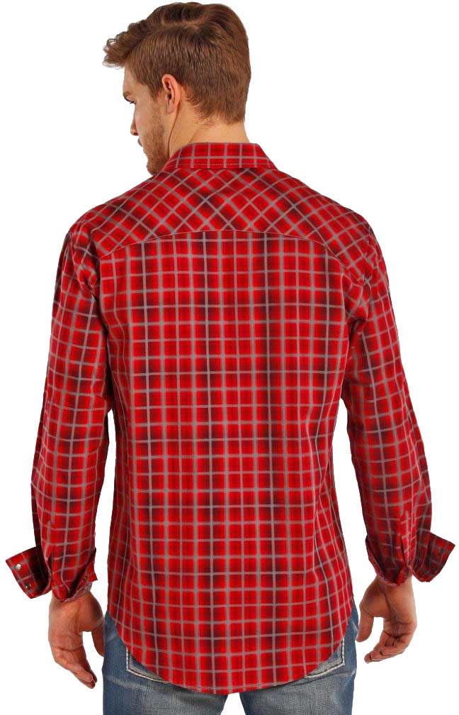 Denim Red Mens Shirt Rock Roll Denim - Mens Shirts | Mens Clothing