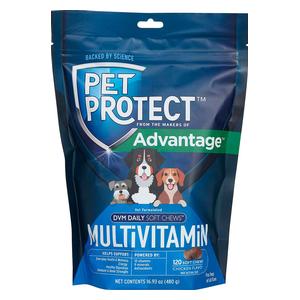 Pet Protect DVM Daily Soft Chews Multi Vitamin for Dogs 120 ct - Item # 42579