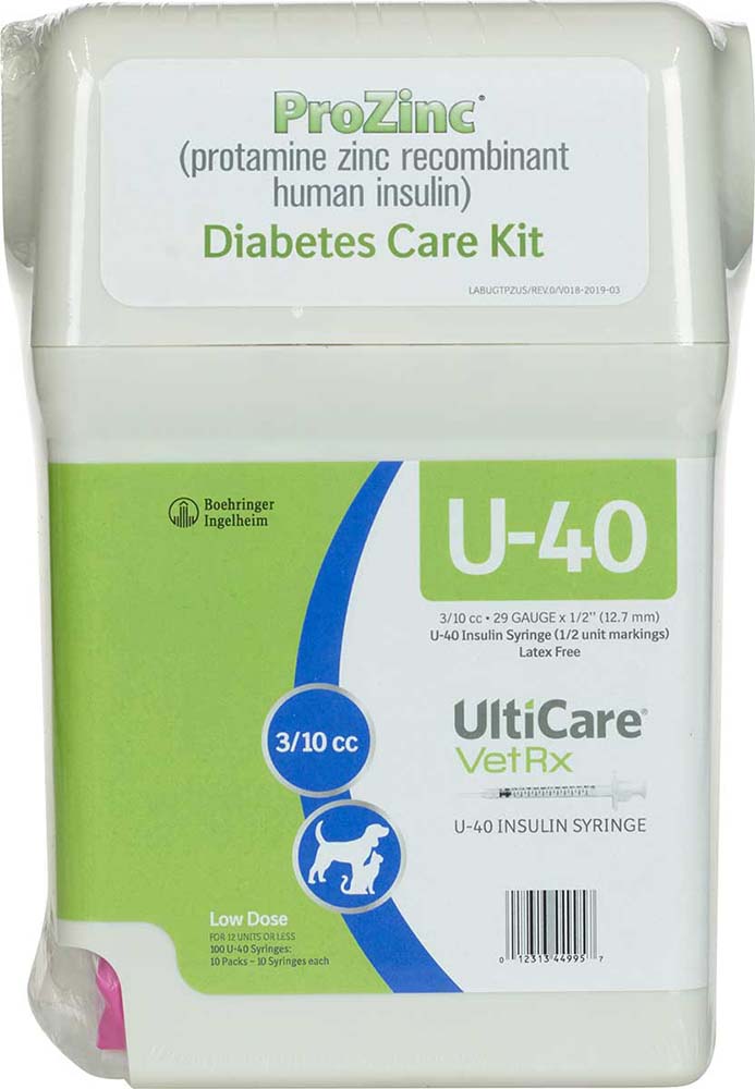 ProZinc Diabetes Care Kit for Cats with U40 Insulin Syringes