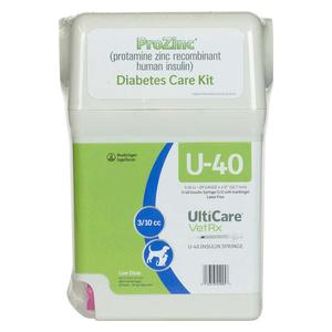 ProZinc Diabetes Care Kit for Dogs and Cats with U-40 Insulin Syringes 100 ct - Item # 42812