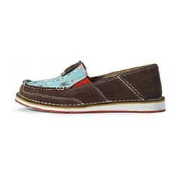 Cruiser Womens Slip-on Shoes Chocolate/Turquoise - Item # 42863