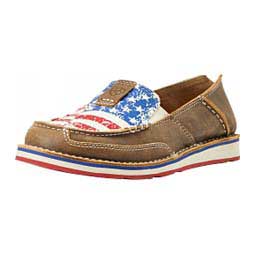 Cruiser Womens Slip-on Shoes Brown Bomber/Flag - Item # 42863C