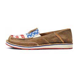 Cruiser Womens Slip-on Shoes Brown Bomber/Flag - Item # 42863C