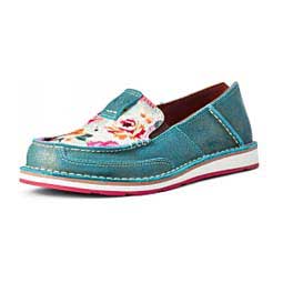 Cruiser Womens Slip-on Shoes Pool Blue/Floral - Item # 42863C
