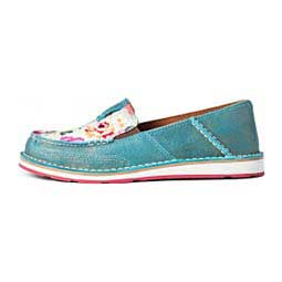 Cruiser Womens Slip-on Shoes Pool Blue/Floral - Item # 42863C