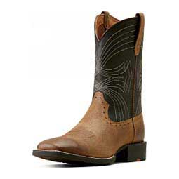 Sport Wide Square Toe 11-in Cowboy Boots Brown/Black - Item # 42864