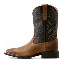 Sport Wide Square Toe 11-in Cowboy Boots Brown/Black - Item # 42864