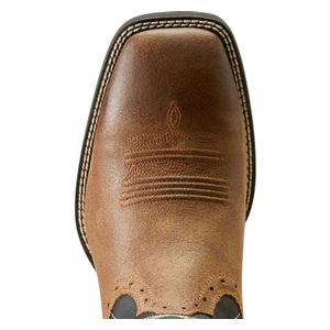 Sport Wide Square Toe 11-in Cowboy Boots Brown/Black - Item # 42864