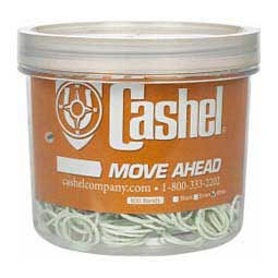 Cashel Move Ahead Rubber Braiding Bands White 800 ct - Item # 42902