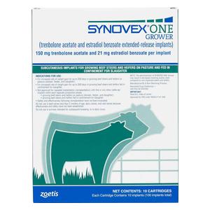 Synovex ONE Grower Extended-Release Implant 100 dose - Item # 42925