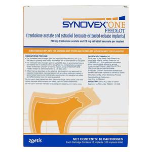 Synovex ONE Feedlot Extended Release Implant 100 dose - Item # 42927