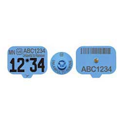 Allflex Swine Premises PIN Tags for Culled Breeding Swine Blue - Item # 42990