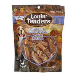 Lovin' Tenders Chicken & Sweet Potato Wrap Natural Dog Treats 8 oz - Item # 43018