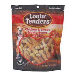 Lovin' Tenders Chicken & Sweet Potato Bones Recipe Natural Dog Treats 8 oz - Item # 43019
